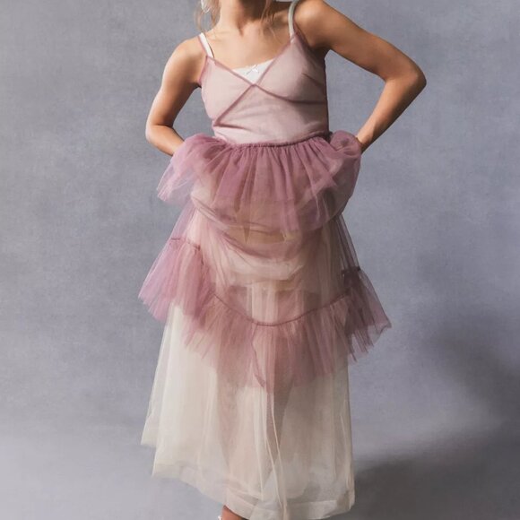 Urban Outfitters Sheer Mauve Chemise - Picture 2 of 9